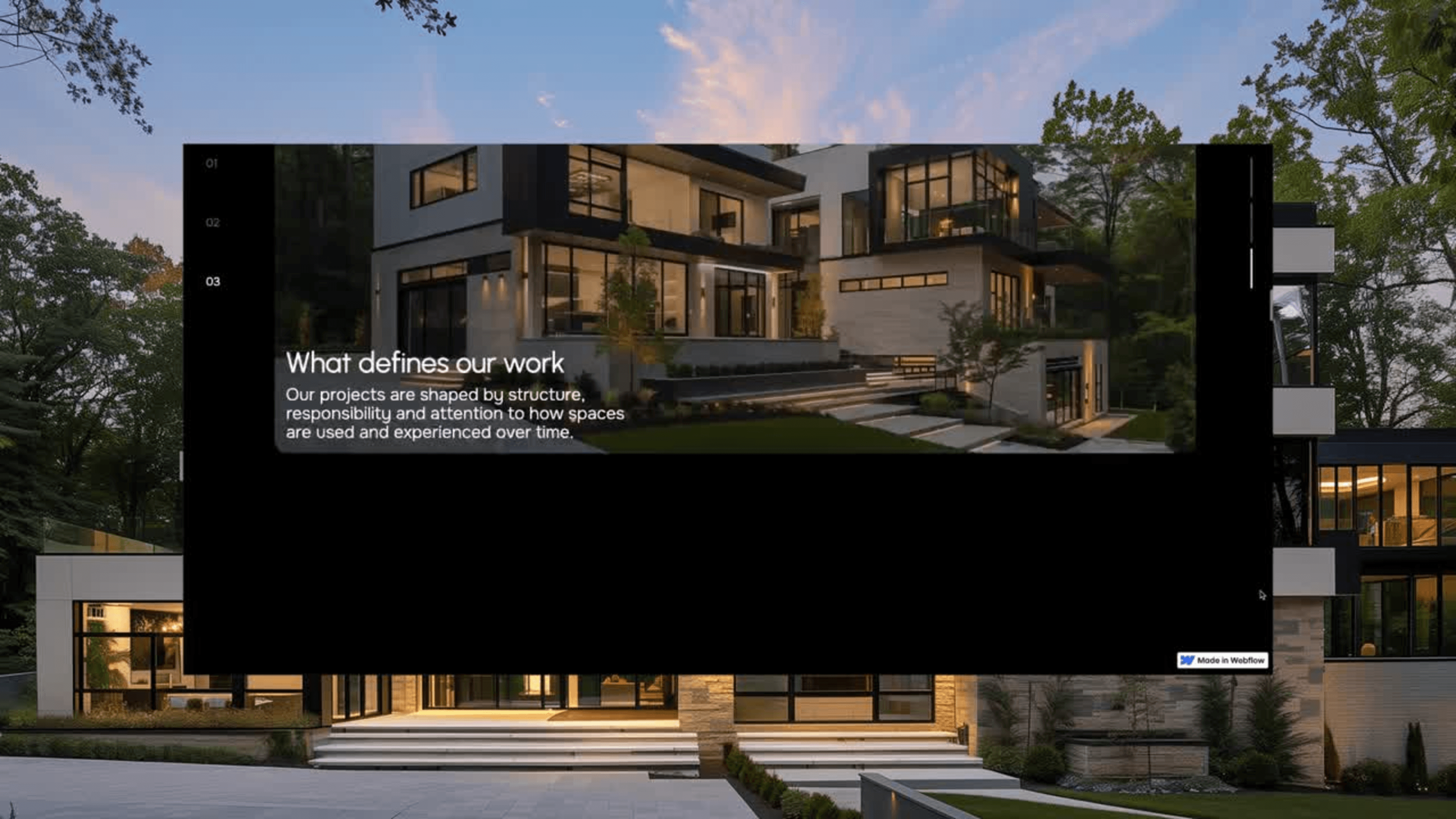 Axis Haus project frame 87