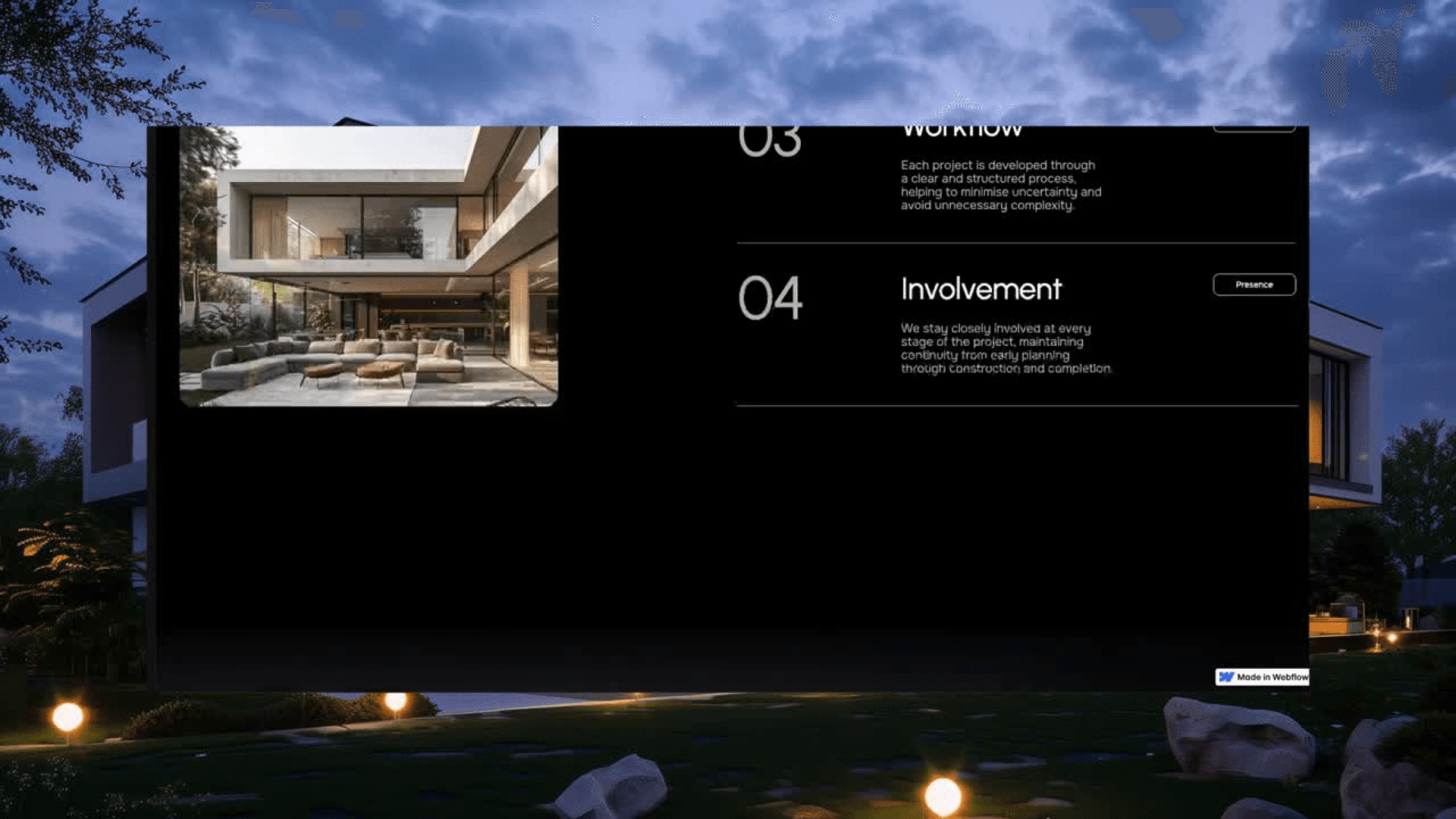 Axis Haus project frame 97