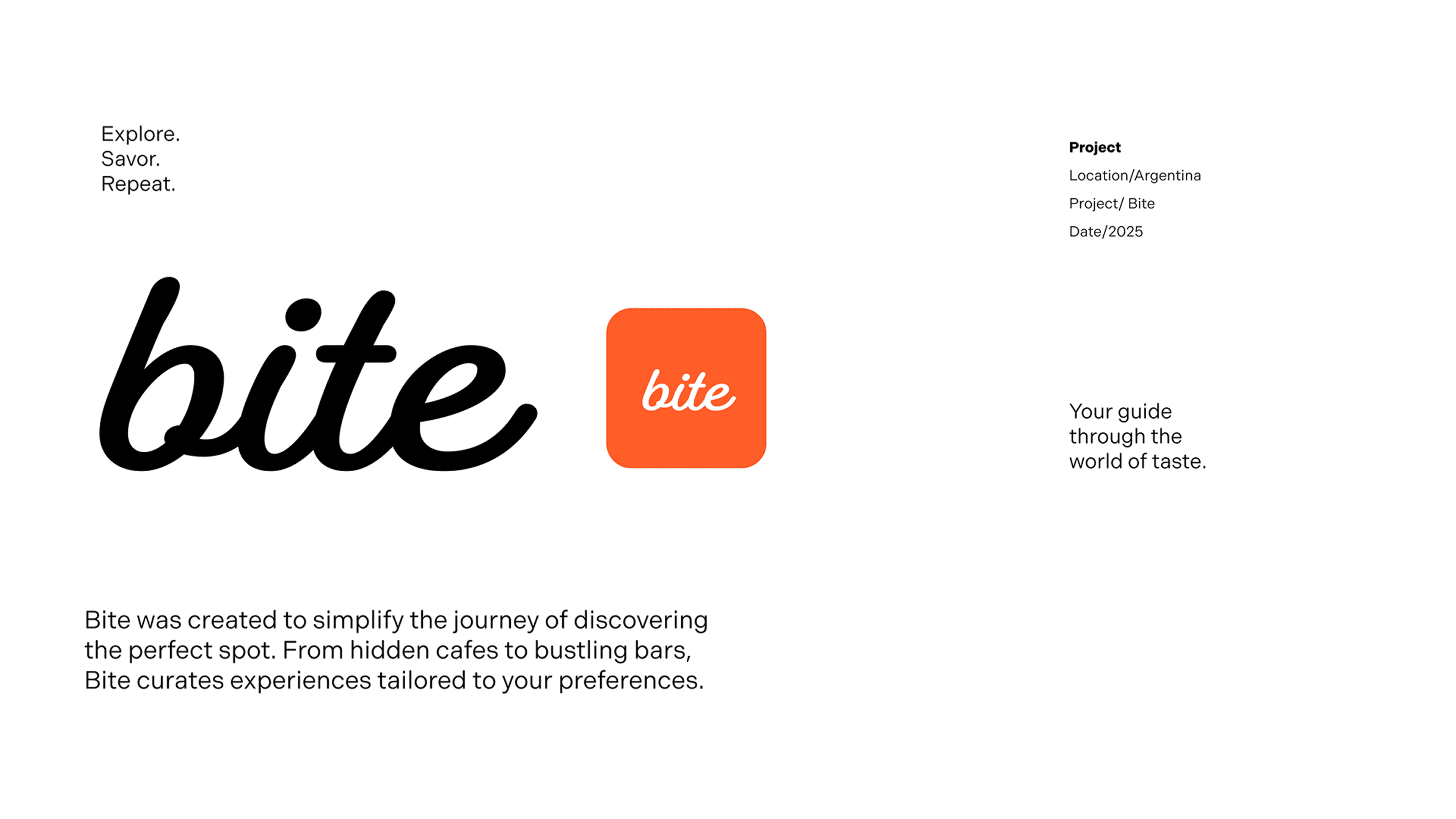 Bite app product story frame