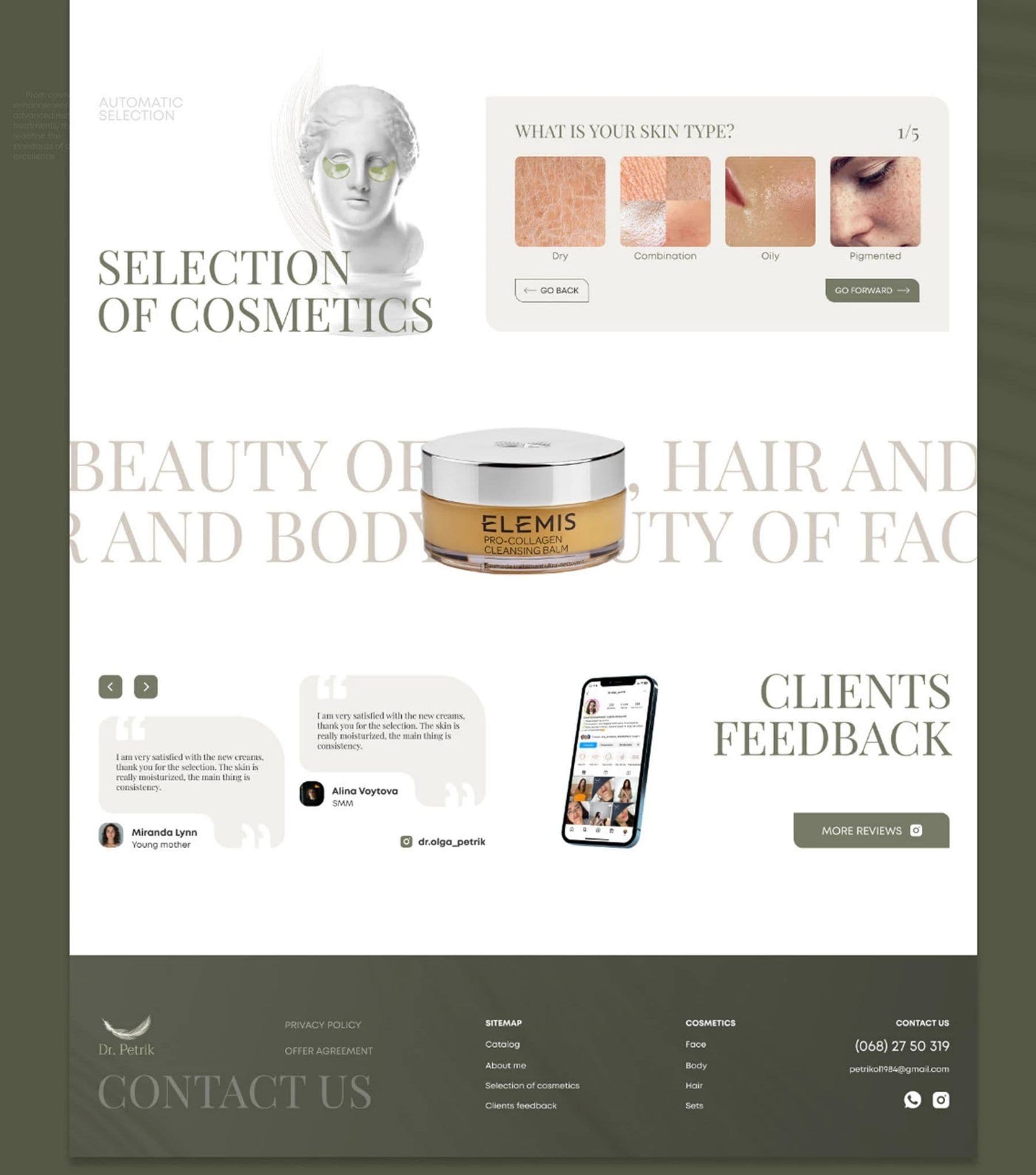 Professional Cosmeceuticals project frame 3