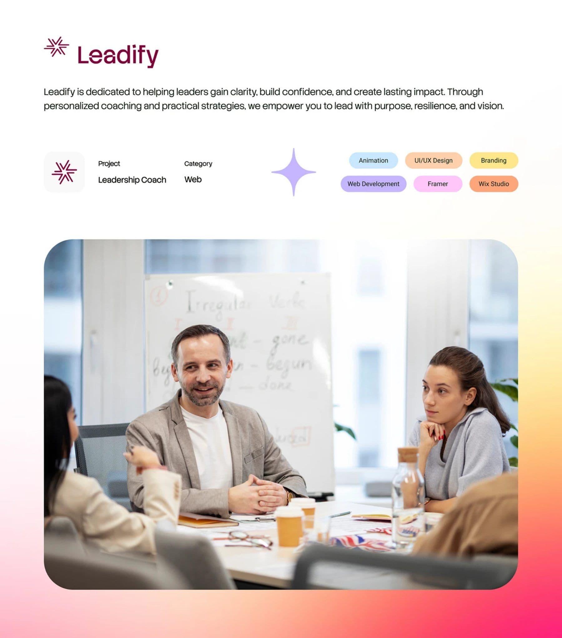 Leadership Coach project frame 1