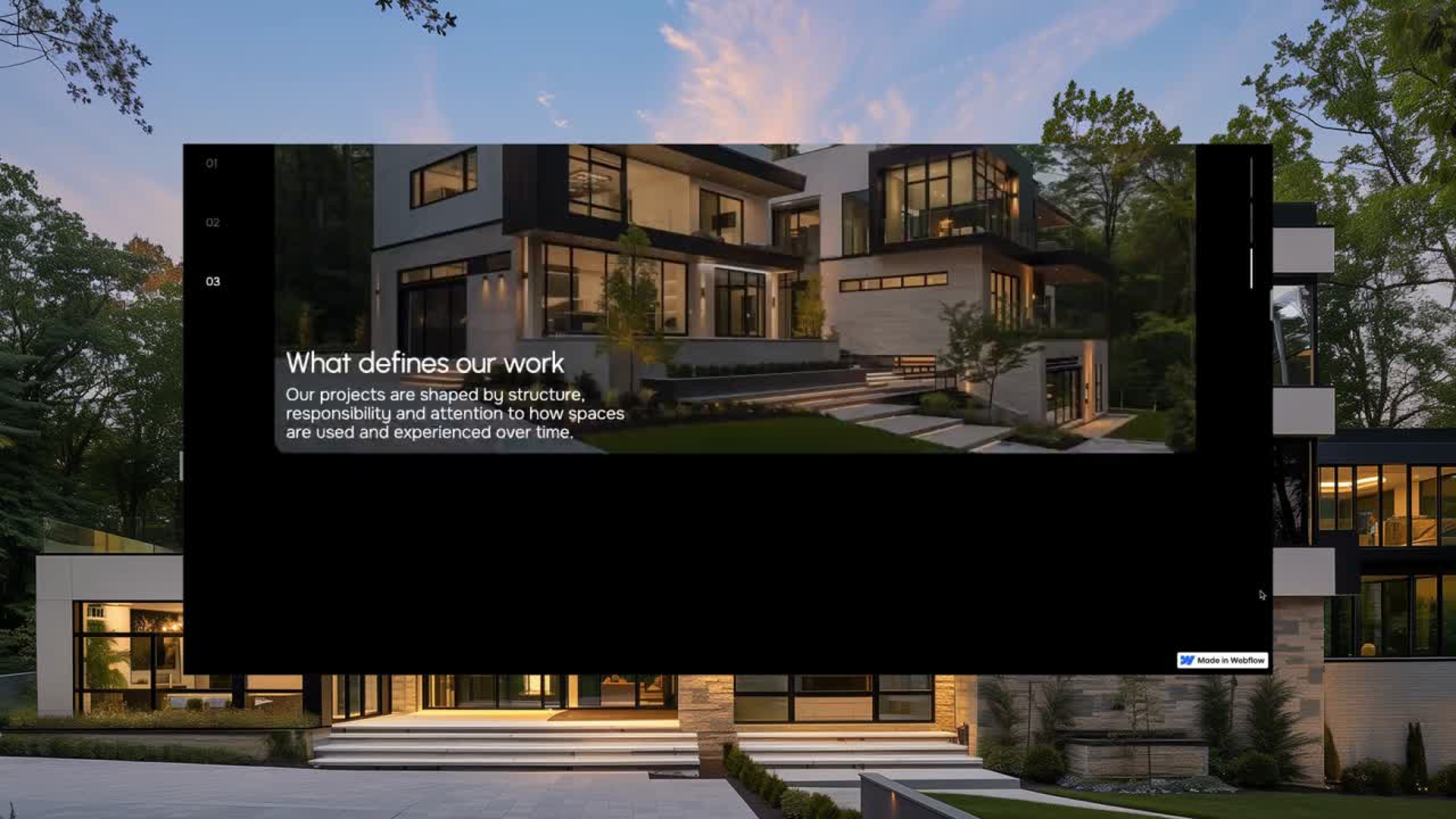 Axis Haus project frame 87