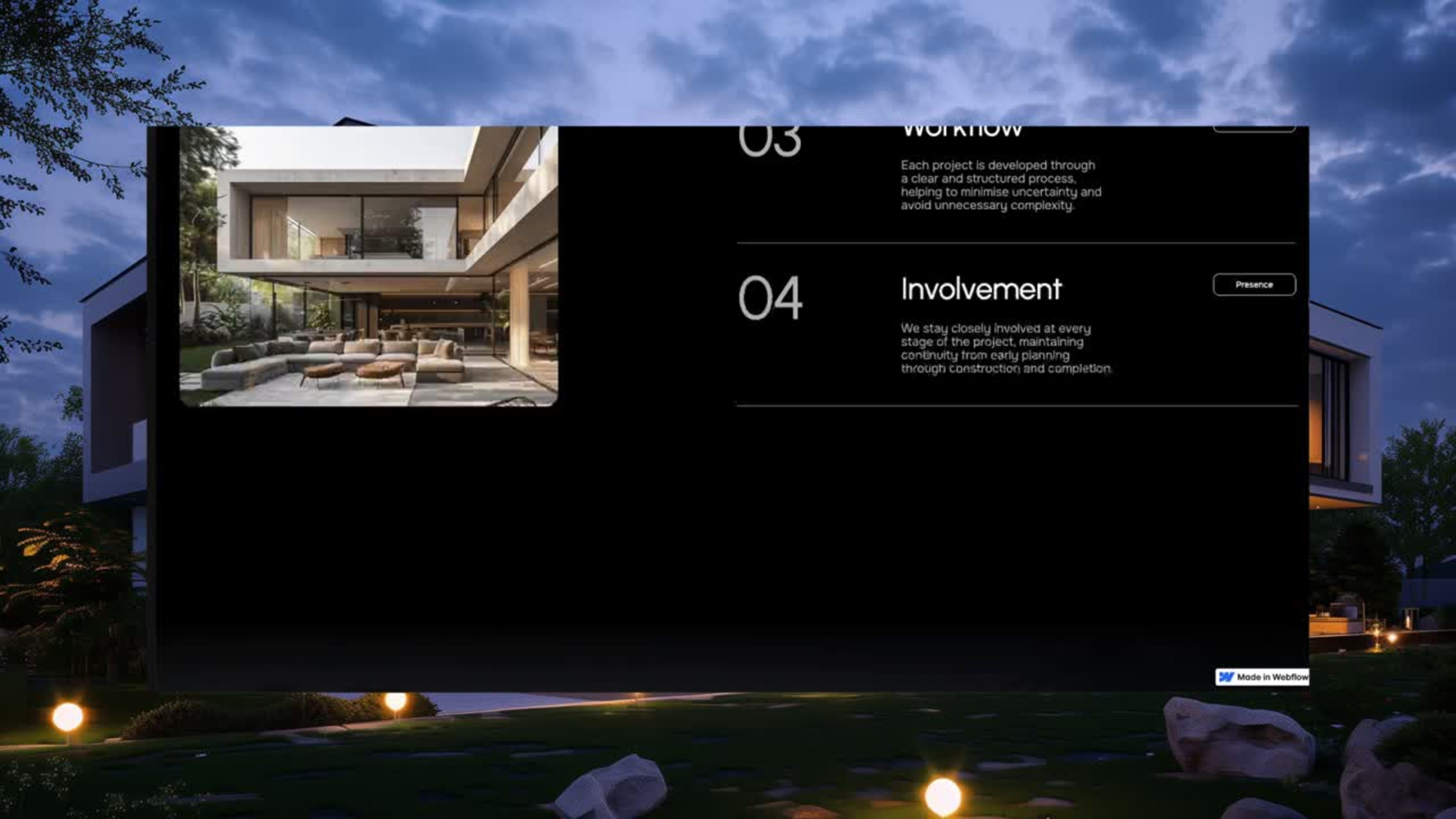 Axis Haus project frame 97