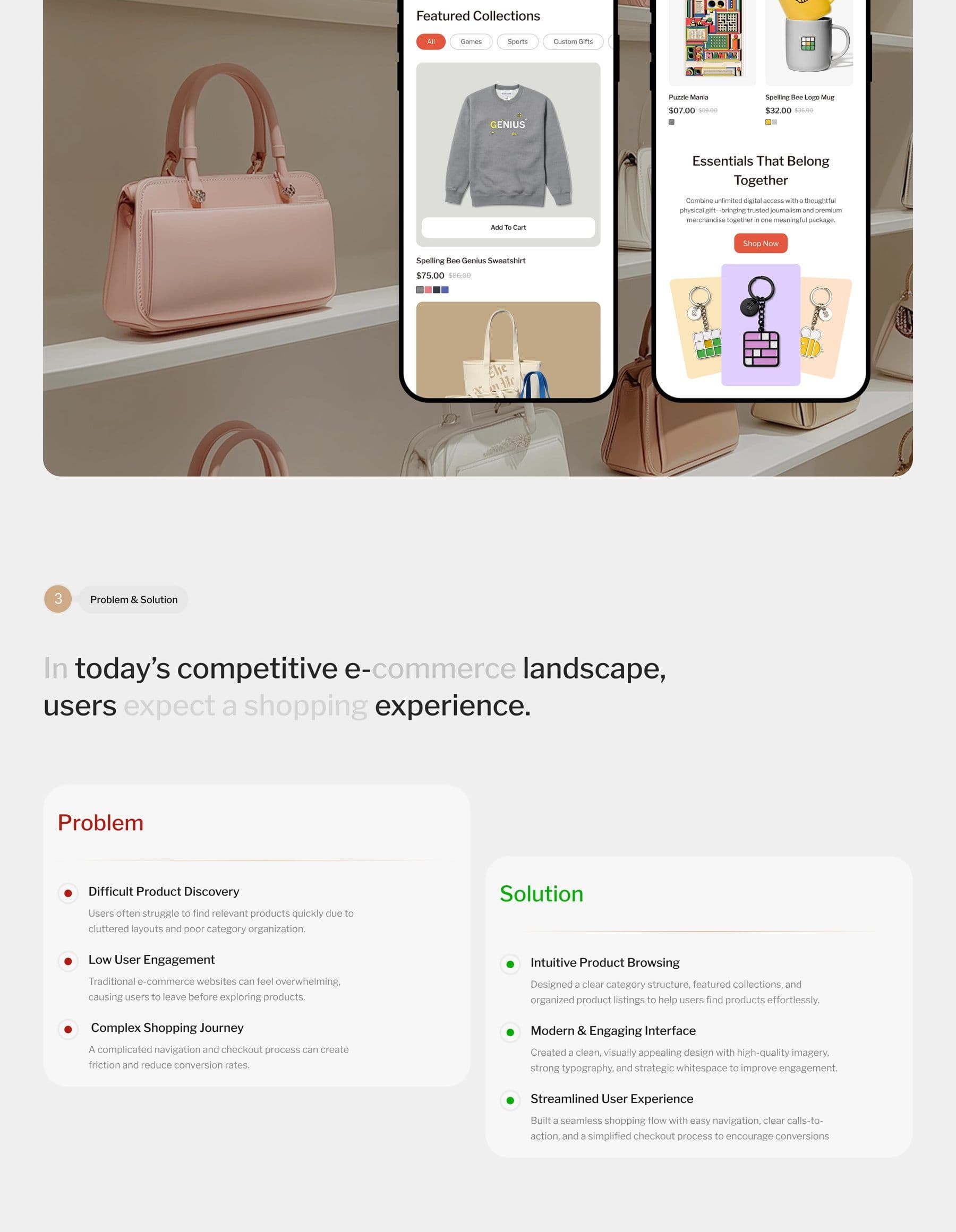 Modern Store UI project frame 1