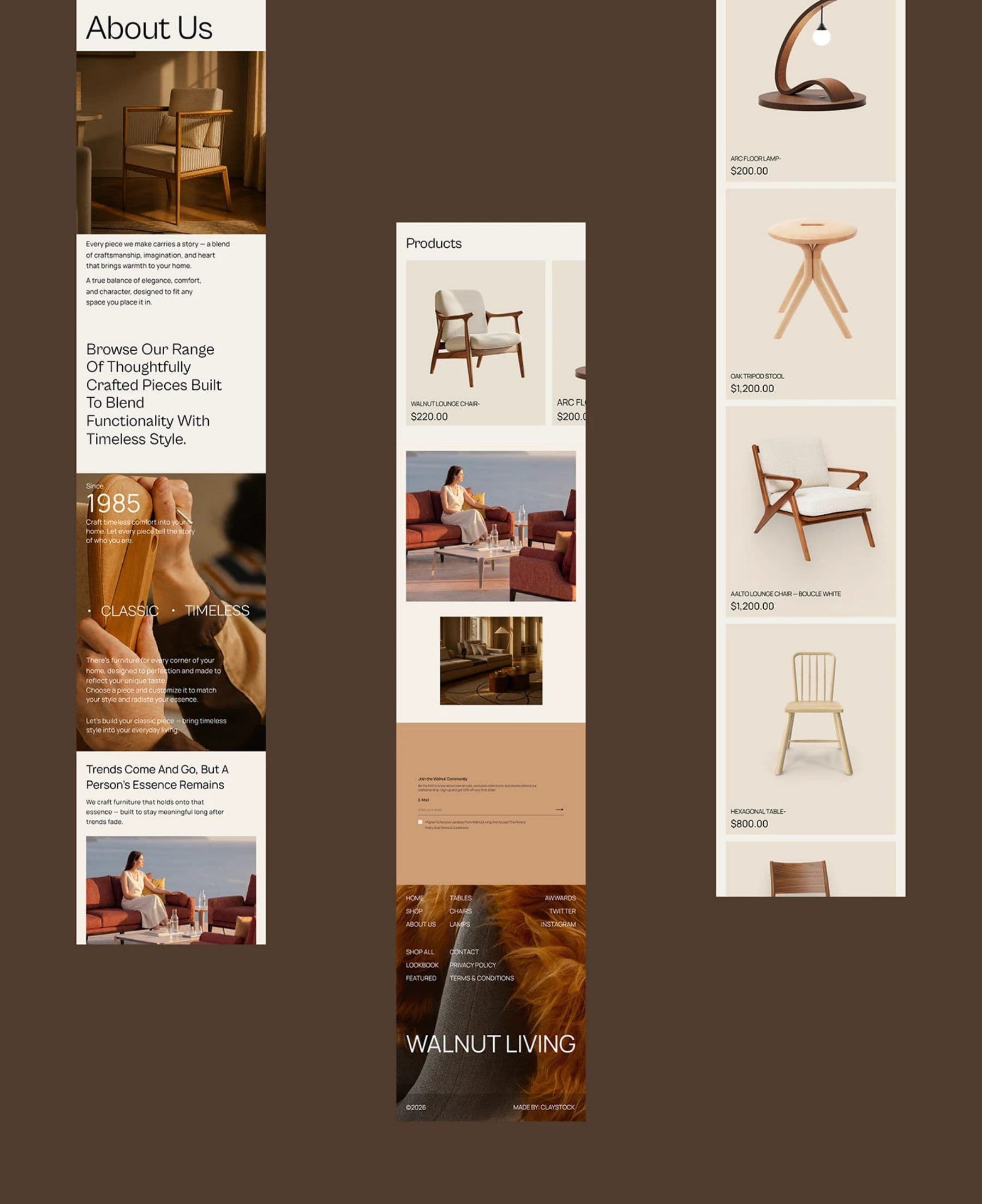 Walnut Living project frame 4