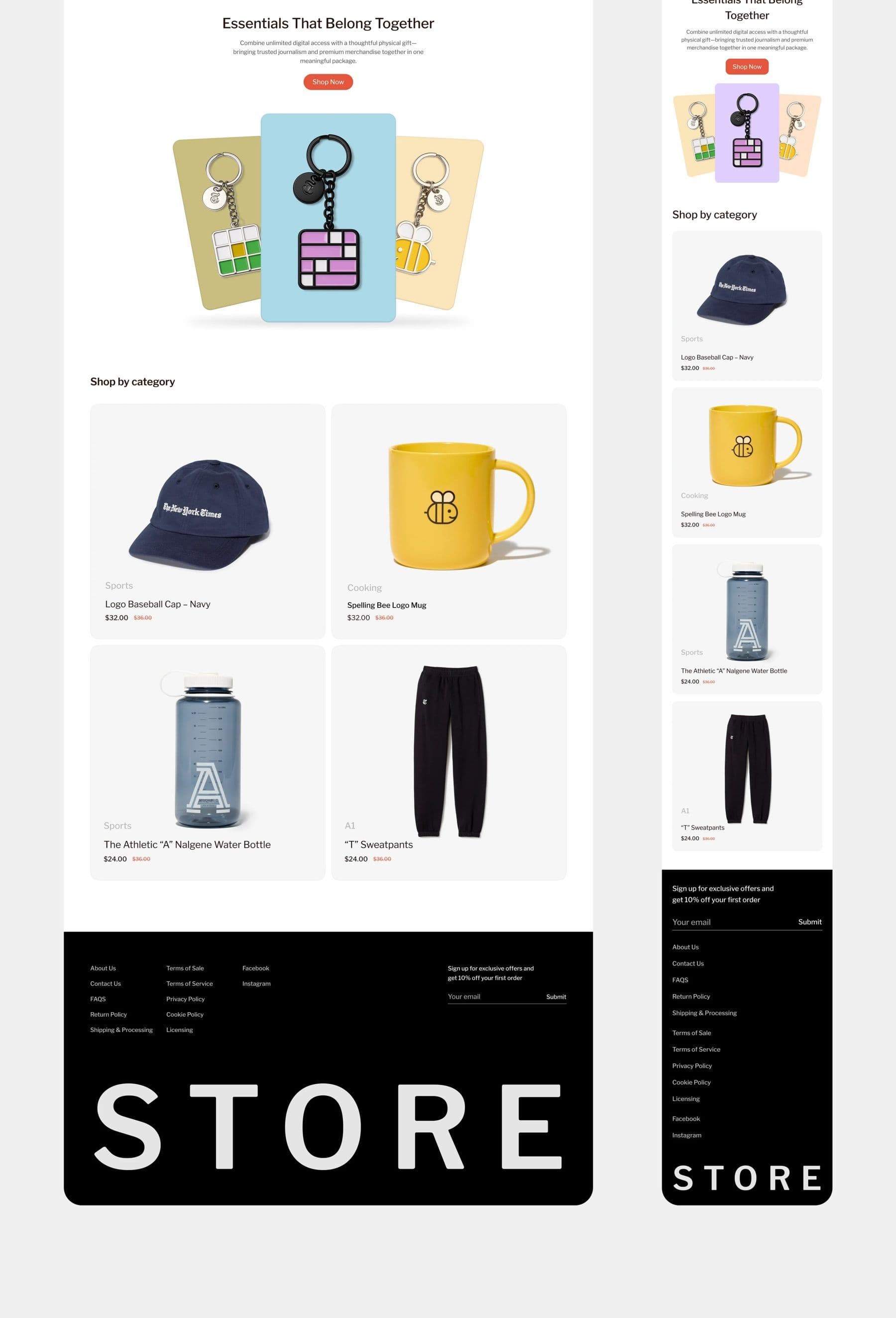 Modern Store UI project frame 7