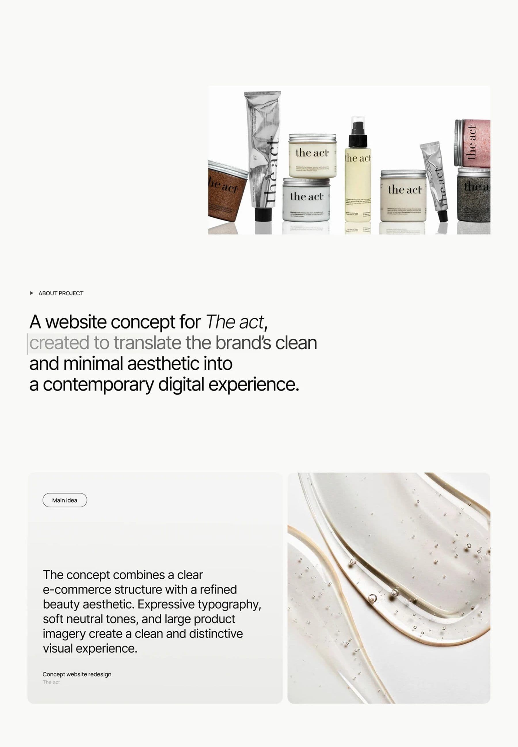 THE ACT project frame 1
