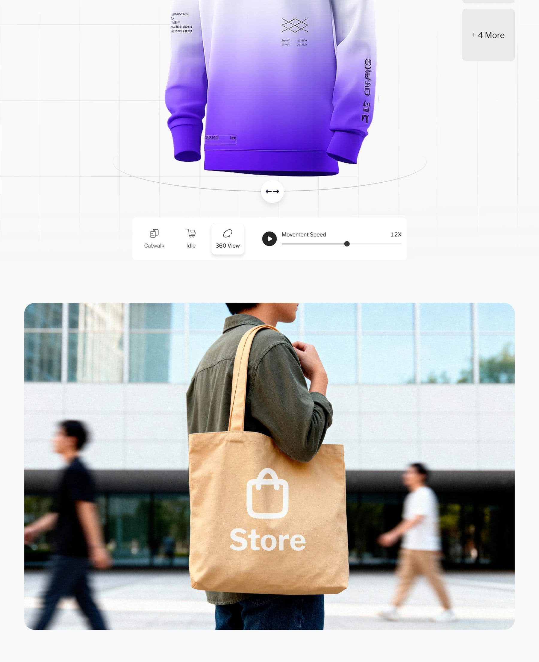 Modern Store UI project frame 5