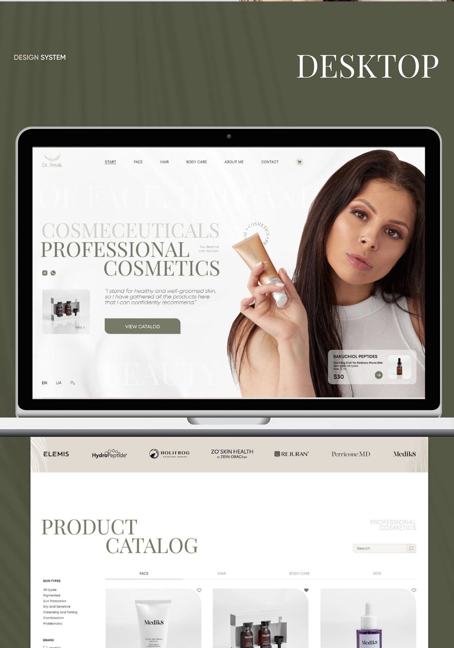 Professional Cosmeceuticals project frame 1