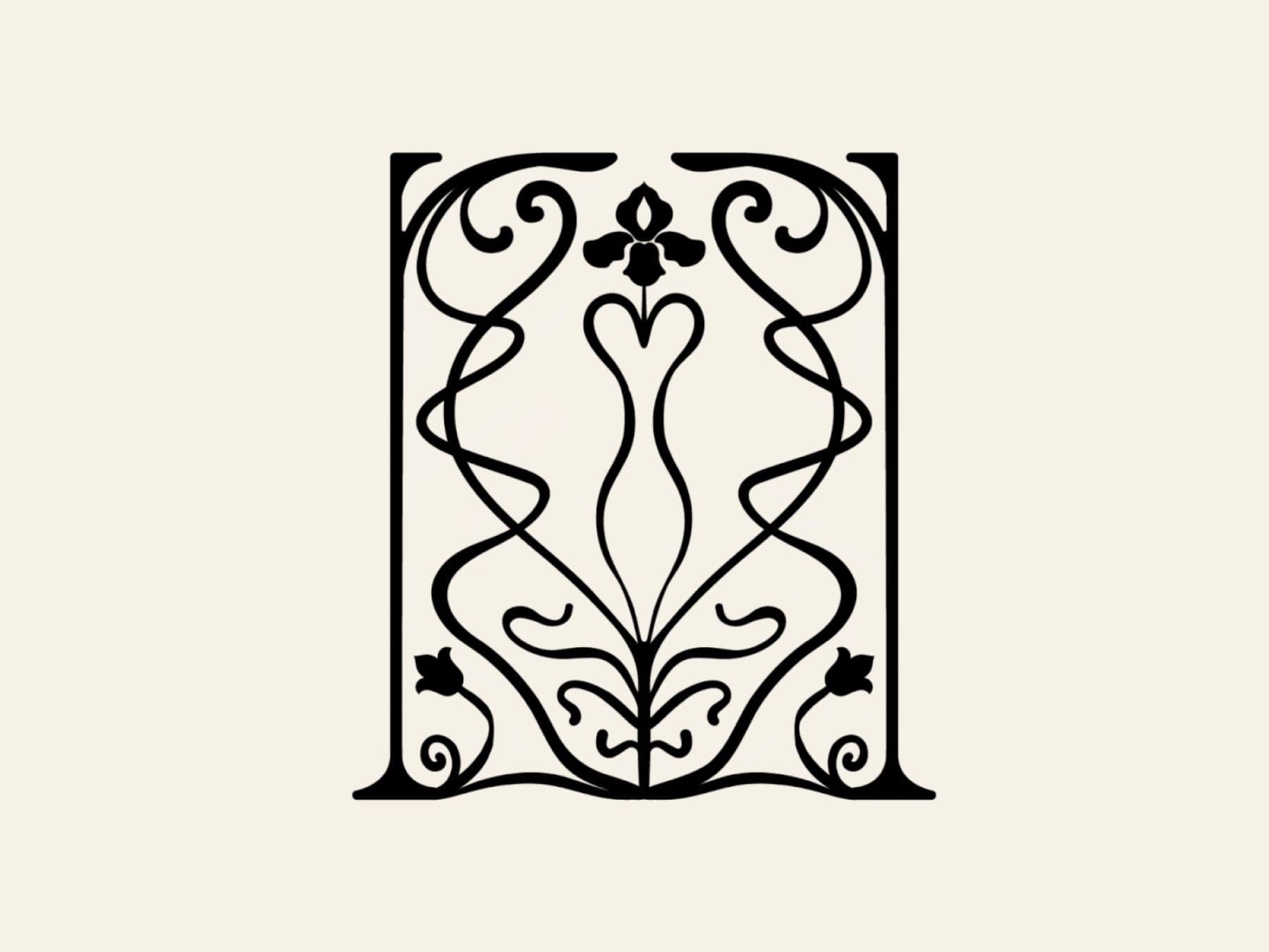 Helen Art Nouveau-inspired emblem