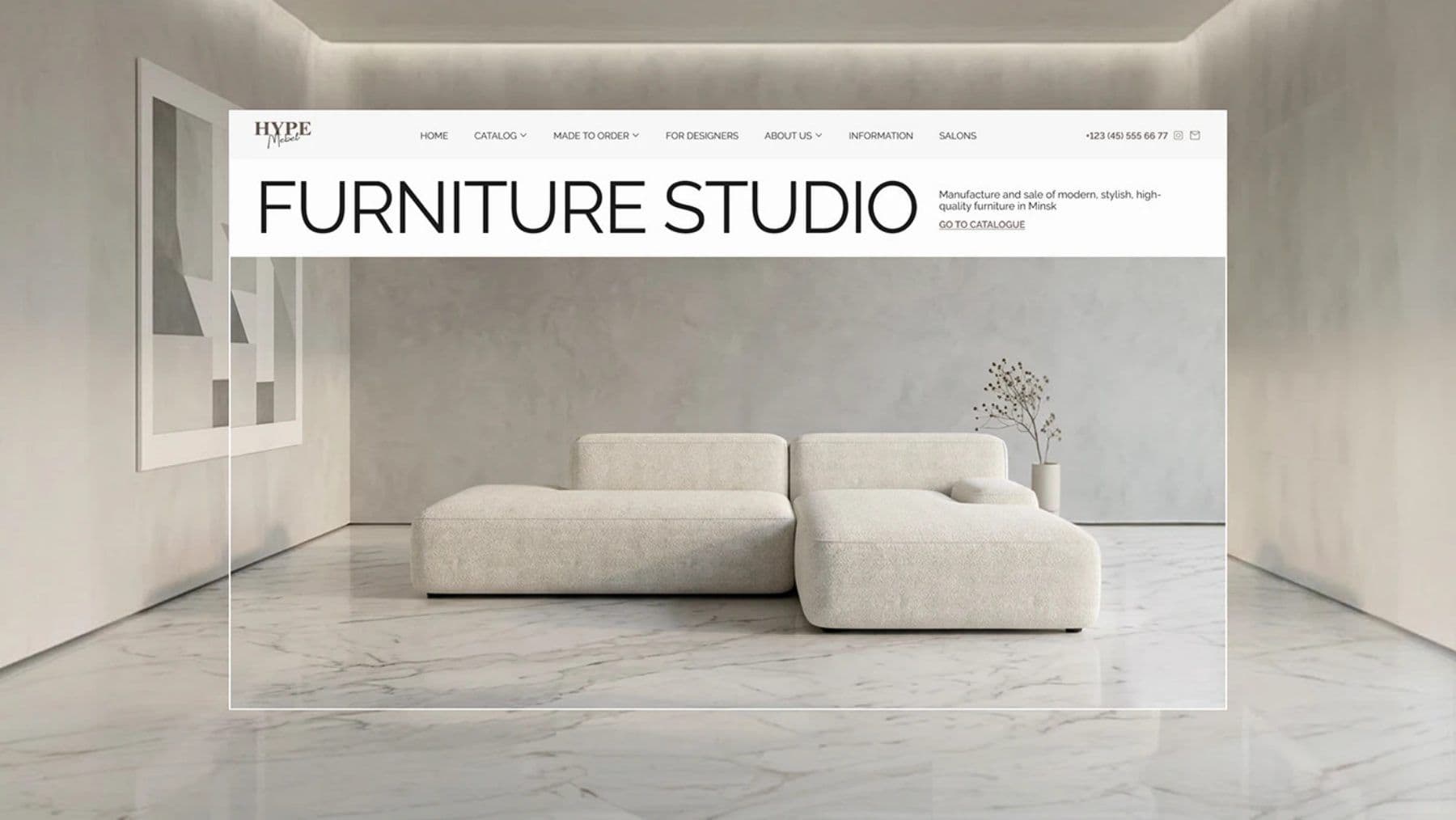 Hype Furniture Studio project preview