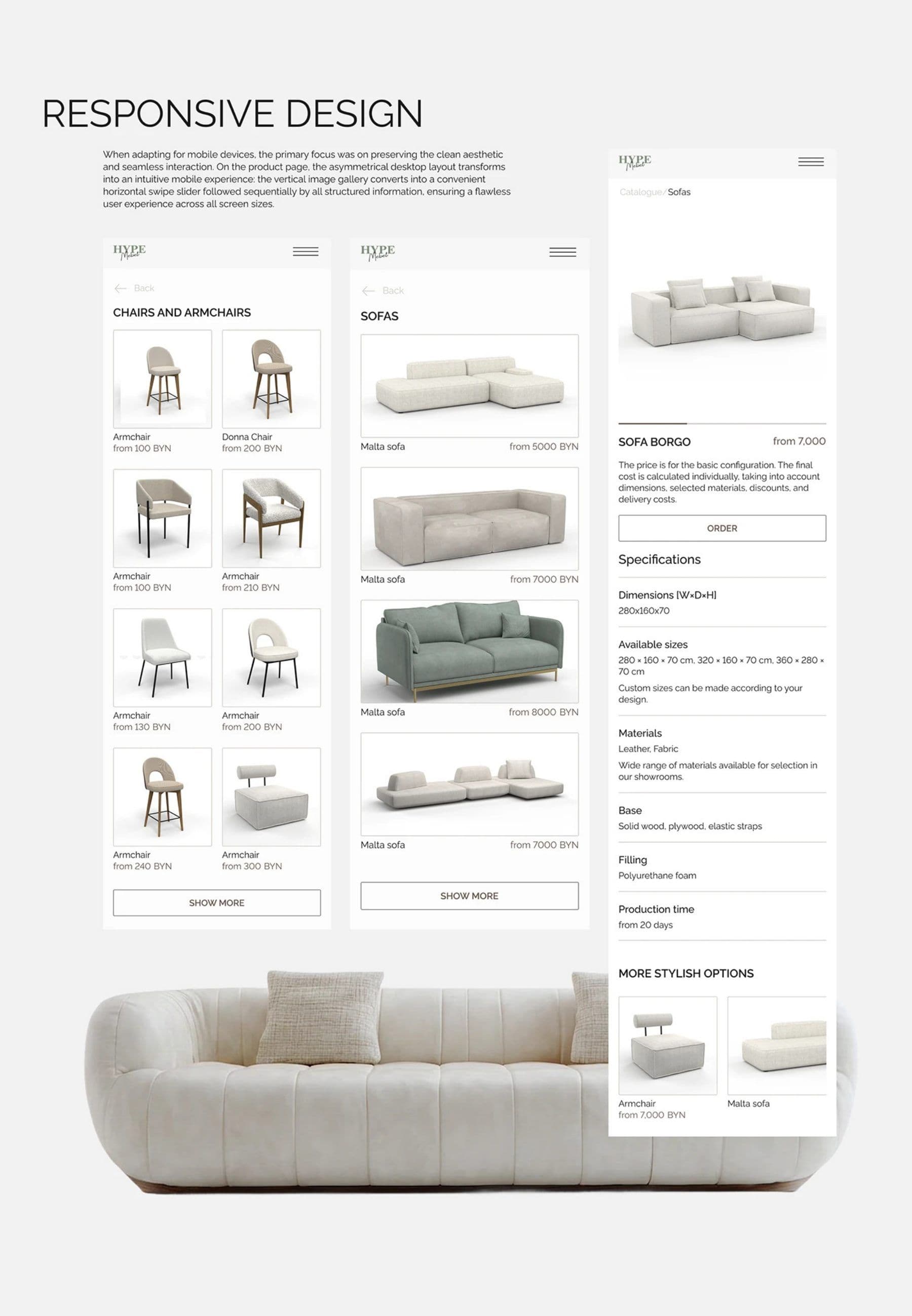 Hype Furniture Studio project frame 7