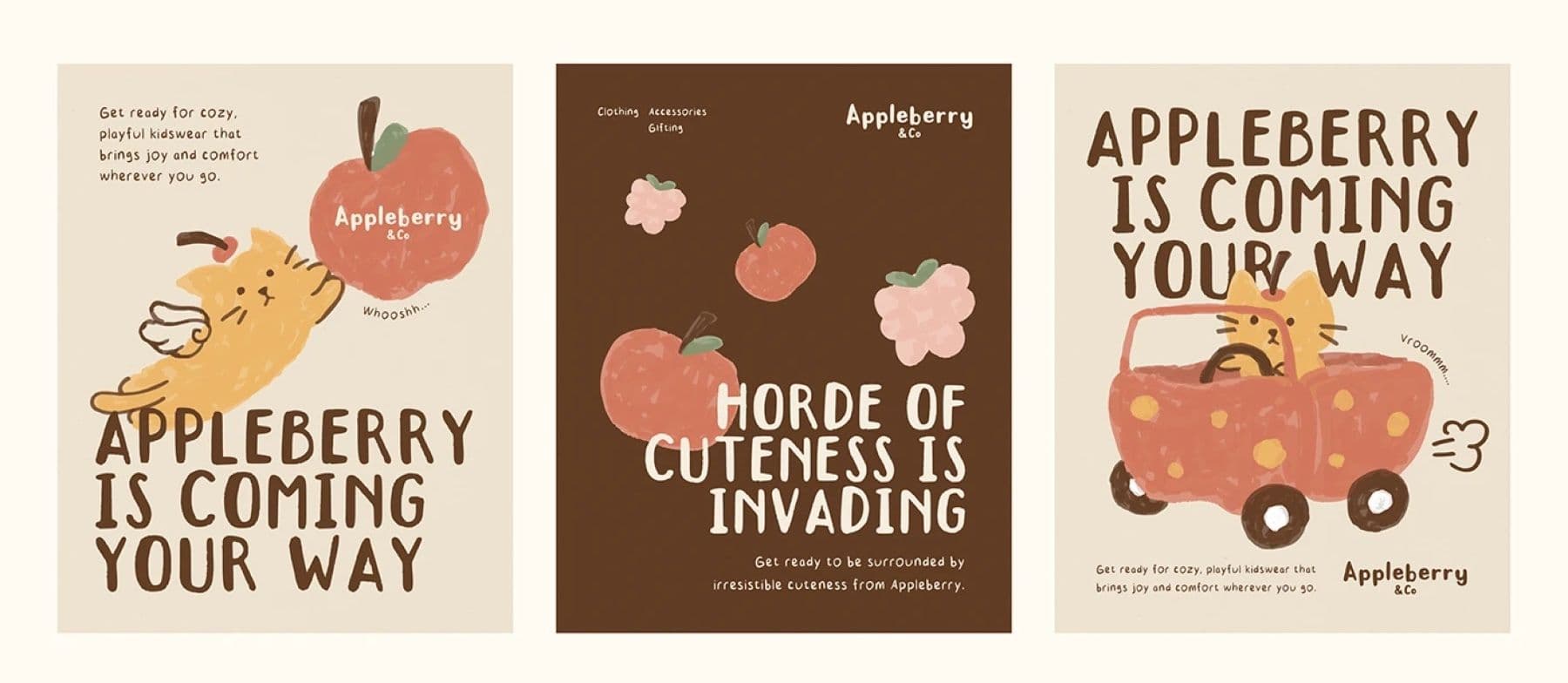 Appleberry & Co poster series reading Appleberry is coming your way