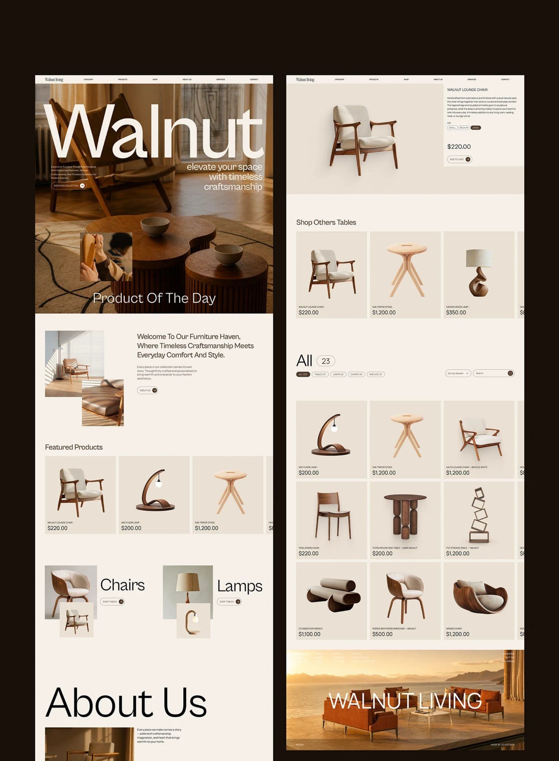 Walnut Living project frame 7