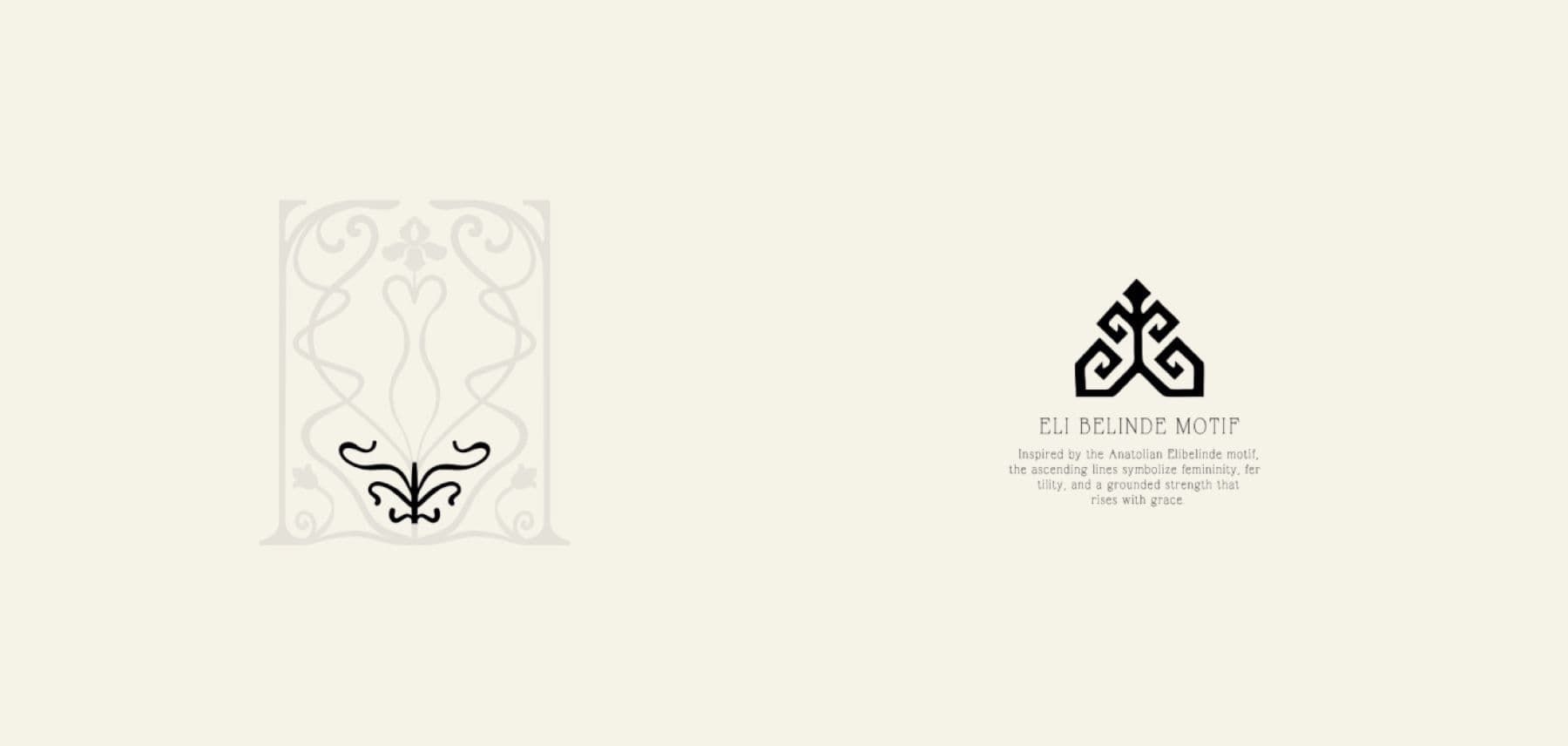 Helen emblem decorative flourish motif